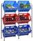 Xichuzi Lagerregal, Regal, Bookshelf, Leiterregal, Standregal, Wandregal, Aktenregal, DVD Regal, für 6 Kisten Silbern 96 x 33 x 116 cm Stahl