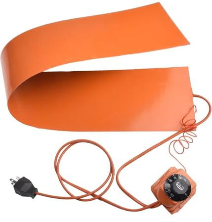 QYMDRION 15x91.5cm Silicone Rubber Heating Pad，110/220V Flexible Silicone Heating Pad for Guitar Side Bending w/Controller(110V)