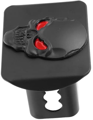 INOOMP Skull Anhängerkupplung Abdeckung aus Metall Kreative Deichselhaube mit Totenkopf Design Kompatibel Einfache Montage Schutz vor Schmutz und Beschädigung für Pkw und Anhänger