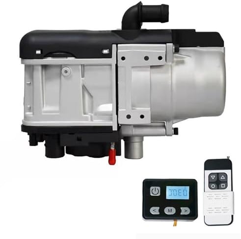 Calentador De Agua Diésel De 12 V, Kit Completo De Calentador De Agua Diésel De Estacionamiento De 5 Kw Con Control Remoto E Interruptor Lcd Kit De Calentador De Agua Diésel Remo(Size:5KW,Color:negro)
