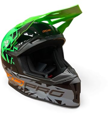KXD Kids PRO Motorradhelm Helm Motocross ATV Quad Cross Enduro Mountainbike Crosshelm Scooter-Helm KXD Helm (Grün, L (53-54cm))