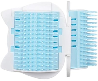 Brosse Pour Chat Grattoir d'Auto-Toilettage Mural d'Angle | Brosse de Toilettage Chats pour Salon Chambre Toilettage Chatons Poils Courts