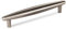 10 x Möbelgriff ZEPPELIN Aluminium Edelstahloptik BA 160 mm Schrankgriff Küchengriff von SO-TECH®