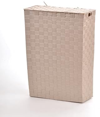 Lycce Nischenwäschekorb Stoff geflochten beige Größe 2