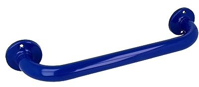 tecuro Wannengriff 300 mm - Messing blau (RAL 5002) - Ø 25 mm Rohr mit runden Rosetten