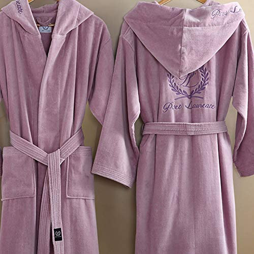 Luxus Bademantel, Hotel-Baumwoll-Saugtuch, Herren und Damen Paar Thicked Long Mit Kapuze Morgenmantel