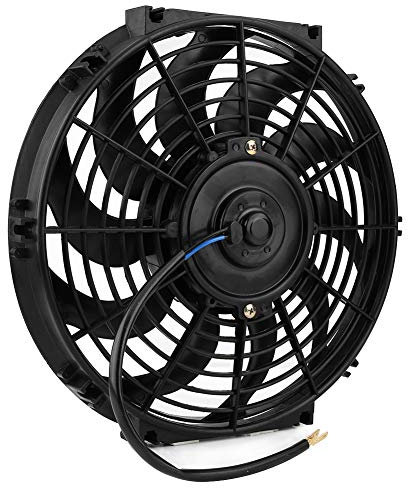 Ventola elettrica del motore dell'auto, Ventola di raffreddamento da 12 pollici per radiatore Raffreddamento automatico Aria condizionata 10 lame 12V 80W