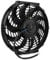 Ventola elettrica del motore dell'auto, Ventola di raffreddamento da 12 pollici per radiatore Raffreddamento automatico Aria condizionata 10 lame 12V 80W
