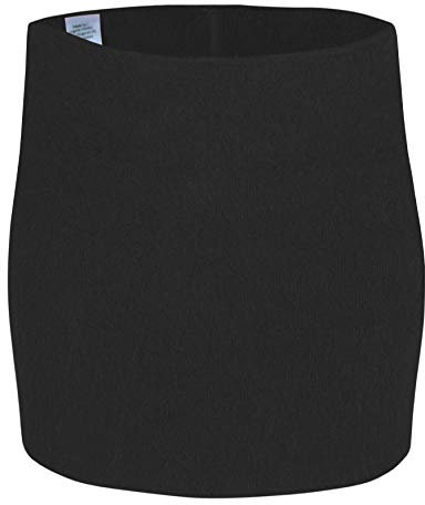 wobera ANGORA Nierenwärmer oder Leibwärmer für Damen und Herren, höhere, kräftige Ausführung (Gr. XS, Farbe: schwarz)