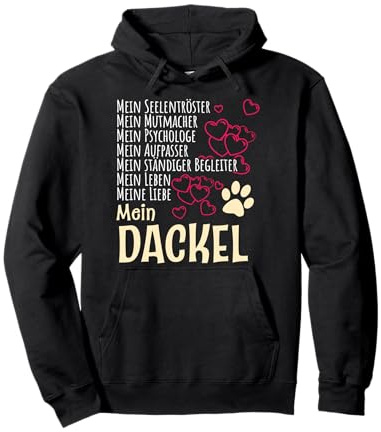 Bekleidung Hunde Besitzer Spruch Geschenk Dackel Pullover Hoodie