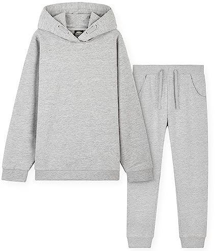 CityComfort Trainingsanzug Kinder, Jogginganzug für Jungen und Mädchen (Grau, 5-6 Jahre)