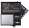 Weedness Feinwaage Waage Milligramm 0,01g/200g Micron Schwarz - Taschenwaage Digital Briefwaage Tischwaage Goldwaage Mini Grow