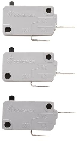 TUAIC KW3A Microwave Oven Door Switch, 16A, 125/250V, 3-Way, Grey, Manual