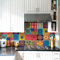 RE-COVERTILES - Fliesenaufkleber Badezimmer und Küche 24 Stck 10x10 cm - PS00180 PVC-Wanddekoration Wasserdicht Fliesen Mosaik Stil Azulejos-Zementfliesen