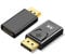 Zuya 2Pcs DisplayPort Adapter 4K to HDMI Compatible Display Converter Port Male DP to Female HD TV Audio Video Adapter Cable for PC TV Projector