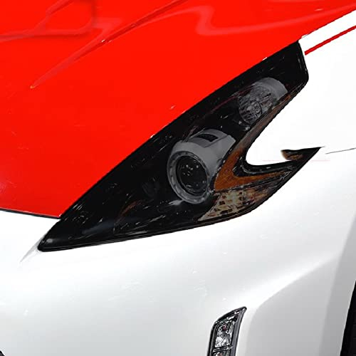 Autoscheinwerfer Tönung Schwarz Schutzfolie Schutz Transparent TPU Aufkleber Zubehör, Für Nissan 370Z Nismo ab 2009