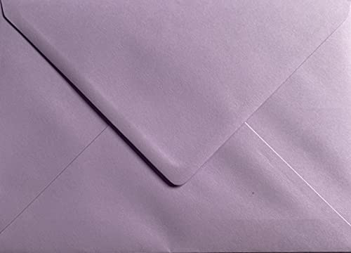 Craft21 Lilac Envelopes 5'' x 7'' / 133mm x 184mm Coloured Envelopes Great for Greeting Cards, Wedding Invitations, Crafts, Business/Office - Pack of 50 Envelopes (Lilac) (133-ALL-50)