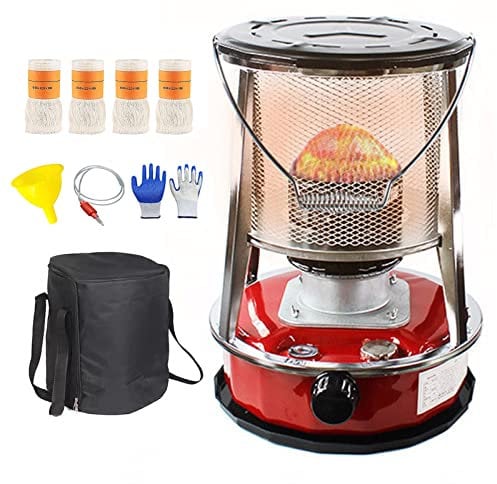 Xrdbfd Tragbare Petroleumheizung, Petroleumofen Für Innenräume, 360 Grad Surround Heizung Petroleum Heizung, Für Innen, Außen, Deck, Camping,4.6Lred