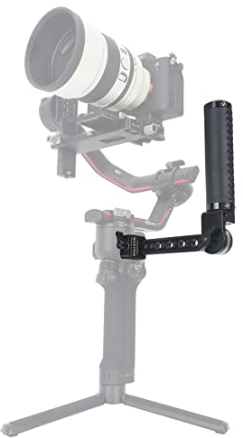 NICEYRIG Impugnatura laterale regolabile in pelle per DJI RS2 RSC2 RS3 RS3 Pro RS4 RS4 Pro Stabilizzatore Gimbal con morsetto NATO Rosette Mount-524