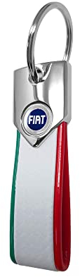 Fiat Offizieller blauer Schlüsselanhänger Carbon weiß dreifarbig weiß Taglia unica, Carbon dreifarbig weiß, Standardgröße, Carbon Dreifarbig Weiß, Einheitsgröße, Schützend