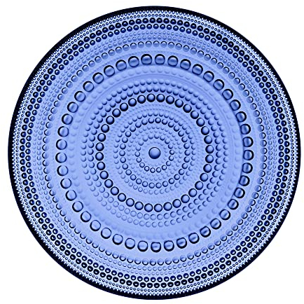 Iittala Kastehelmi Teller aus Glas in der Farbe Ultramarinlau, Durchmesser: 17cm, 1066656, Blau, 3