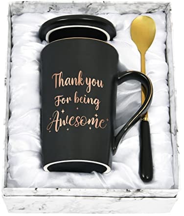 Joymaking Thank You Mug - Awesome Mug - Inspirational Birthday Gifts for Friends, Men, Women; Thank You Gifts for Friends, Coworkers, Employees