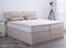 AUKONA Boxspringbett Piano 180x200, Beige H4, 7 Zonen Taschenfederkern-Matratze, H2 H3 H4, Komfortschaum-Topper, Lieferung und Aufbau kostenlos