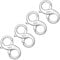 ALEXCRAFT 4Pcs Lobster Clasp Silver Necklace Clasps Lobster Clasp Double Lock Necklace Connector Double Opening Clasps Connector 13mm Double Clasps Jewelry Making Bracelet Necklace Closing Kit