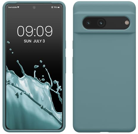 kwmobile Case Compatible with Google Pixel 7 Case - TPU Silicone Phone Cover with Soft Finish - Antique Stone
