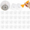 30 Ganchos Invisibles Autoadhesivos - Resistentes Al Agua, Transparentes, Reutilizables, Máx. 10 Kg - Para Cocina, Baño, Toallas, Ropa - Con Rascador