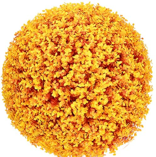 MHUQIA Künstliche Pflanzenkugel 20cm, Künstliche BuchsbaumkugelKünstlicher Buchsbaum, Künstliche Pflanzen Witterungsbeständigkeit, dekorative Kugeln, künstliche Buchsbaum-Kugel