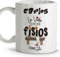 LolaPix Tazas de cafe originales. Tazas personalizadas con nombre. Tazas originales para regalar. Regalos para fisios. Taza cerámica 330 ml.