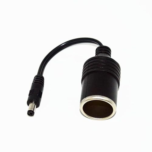 Wvzong 12V/24V Car Cigarette Lighter to DC 5.5x2.1mm Male Adapter Cable - Heavy-Duty Power Supply for Car Fridge, Tyre Inflator, Dash Cam & Other 12V Devices