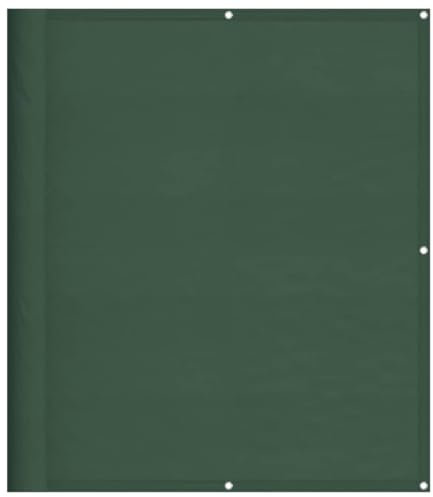 vidaXL Écran de Balcon, Brise-Vue de Jardin, Écran de Protection, Écran d'Intimité Terrasse Extérieur, Vert Foncé 120x800 cm 100% Polyester Oxford
