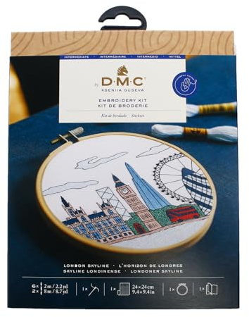 DMC - Londoner Skyline von Kseniia Guseva Stickset Niveau mittel