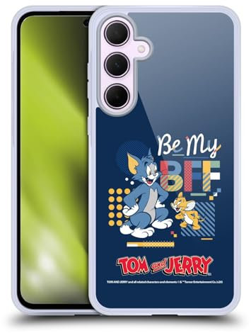 Head Case Designs Offizielle Tom and Jerry Be My BFF Farbbloecke Gel Handyhülle Hülle [Militärischer Schutzgrad] Kompatibel mit Samsung Galaxy A35 5G
