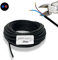 HALOTEC 25 metros Cable electrico 2 hilos 2x0.75 | H03VV-F | Doble aislamiento PVC | Cable Instalación | Cable corriente | PVC | Negro | Cable Manguera Redonda | Cable 2 hilos