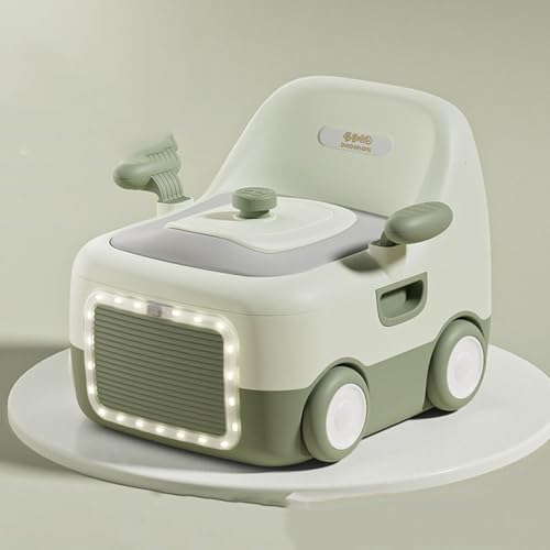 JTBDWOSK Babytopf mit praktischem Stauraum, 3-in-1 Potty Trainer & Kindertoilette für einfaches Töpfchentraining – Perfekter Toilettensitz für Kinder,Grün