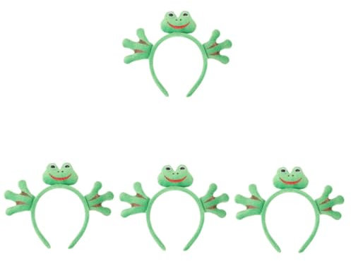 SAFIGLE 4stücke Cartoon Frosch Haarreif Für Erwachsene Lustiges Kostüm Accessoire Für Geburtstagsfeiern Und Cosplay Leicht Und Langlebig Für Unvergessliche Jedem Fest