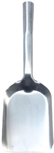 Naisicatar Fireplace Shovel,15.4-Inch Long Ash Shovel, Stainless Steel Heavy-Duty Flat Coal Shovel with Longd Handle, Scoop Shovel for BBQ Grill, Gradening Digging, Fireplace