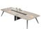 Großer Konferenztisch für 810 Personen, 279,9 cm, Büro, Meeting-Schreibtisch mit Metallrahmen, Business-Stil, Seminartisch