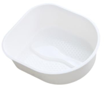 Sharplace Fußbadewanne, Fußwanne, tragbares Geschenk, Fußwascheimer, Fußbadefass für Pediküre, Einweichen der Füße, Erwachsene, trockene, rissige Füße, Zuhause, Weiß