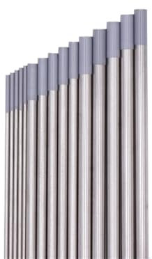 MZPOZB Baguette De Soudage Électrode en tungstène WC20, Tige Tig Professionnelle for Machine à souder Tig, Pointe Grise, 10 pièces Baguette De Soudure(3.2mm)