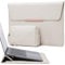 HYZUO 13 Zoll Laptop Hülle mit Standfunktion für MacBook Air 13 M4 M3 M2 M1 2025-2018, MacBook Pro 13 M2 M1 2024-2016, iPad Air 13 M2, iPad Pro 13 M4, Surface Pro, mit Zubehörtasche, Beige(Smiley)