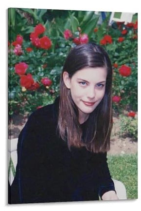 YOUMAN Liv Tyler Schauspielerin Amerikanisches schönes Poster Junges Poster Malerei Leinwand Wandkunst Wohnzimmer Poster Gemälde 50 x 75 cm