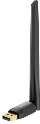 Bluetooth Adapter 5.4 für PC, 150M Langstrecken-Bluetooth Stick USB Bluetooth Dongle 5.4 EDR Adapter für Desktop Laptop PC Plug & Play Kompatibel mit Windows 11/10/8.1