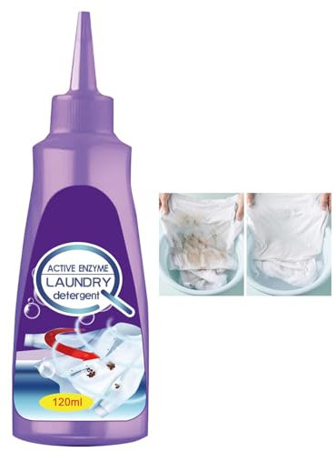 Eclare 120ml Active Enzyme Stain Remover for Clothes, Oil Remover for Outfit, Active Enzyme Stubborn Stain Cleaner, Quick Degreasing Agent for Garment, Collar