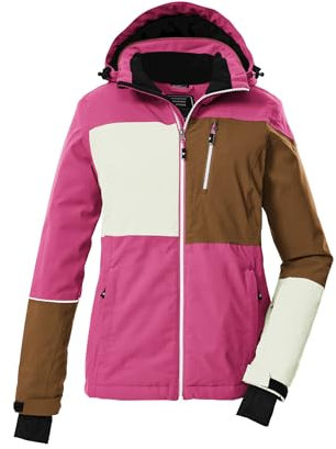 Killtec Damen Skijacke Funktionsjacke mit Kapuze und Schneefang KSW 437 WMN SKI Jckt 00442-pink 44