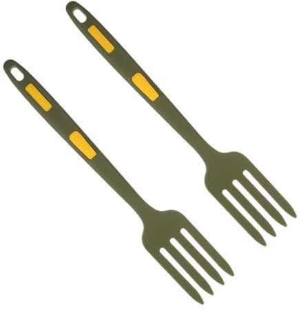 Cabilock 2 Tenedores De Silicona Para Cuencos De Cocina Utensilios De Cocina Fideos Tenedor De Cocina Portátil Lavavajillas Cubiertos Cubertería Utensilio De Alimentación
