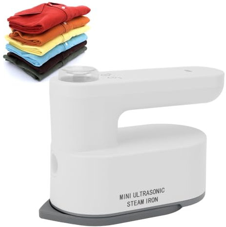 Cordless Electric Iron 30s Fast Heating, Rechargeable and Dual-Temp 140°C/160°C, Portable Handheld Steam Iron for Clothes Travel/Home/Dorm. 5200mAh